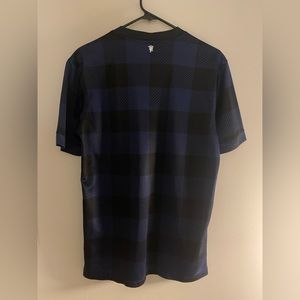 Man untied soccer jersey